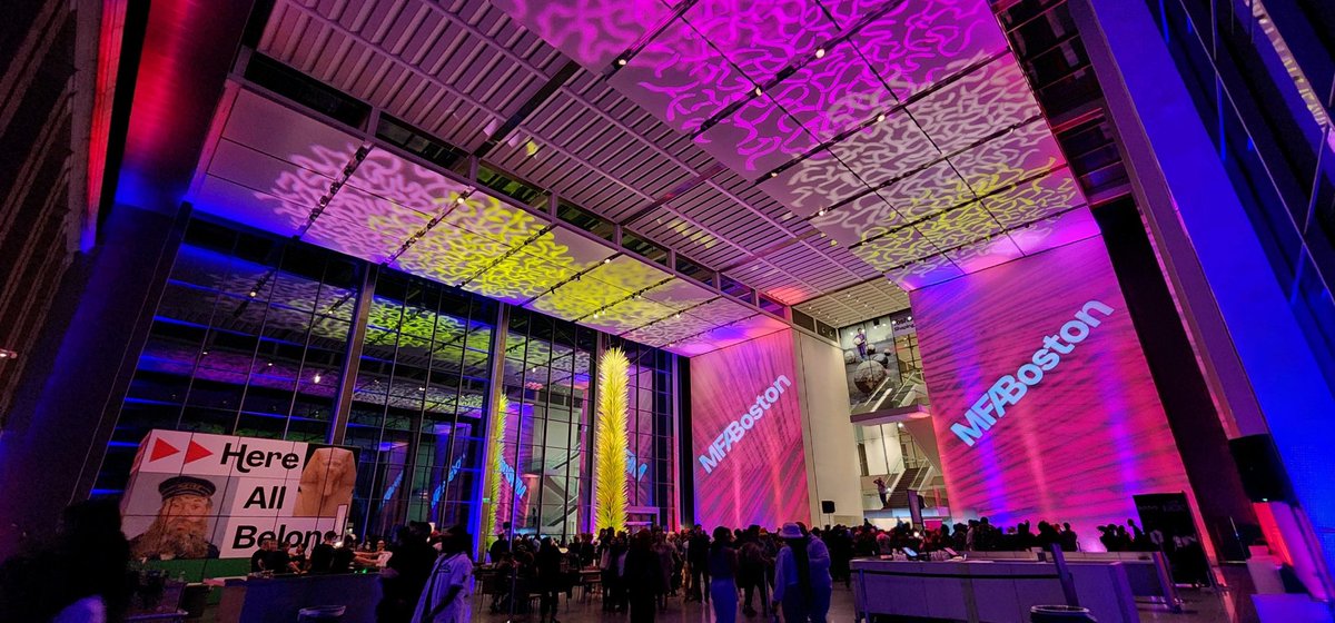Another great ⁦<a href="/mfaboston/">Museum of Fine Arts, Boston</a>⁩ Late Nite party 🎉