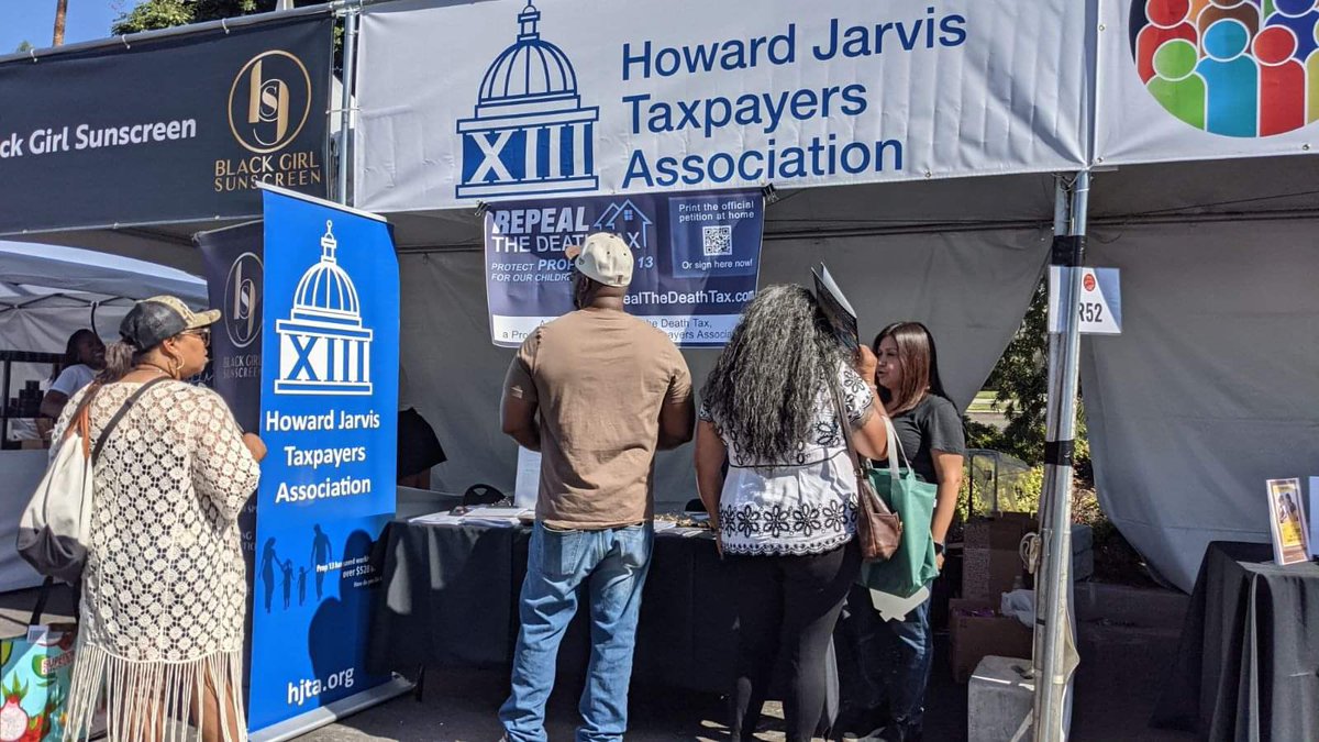 HJTA is at Taste of Soul in Los Angeles. #Prop13 #RepealTheDeathTax #TasteOfSoulLA RepealTheDeathTax.com