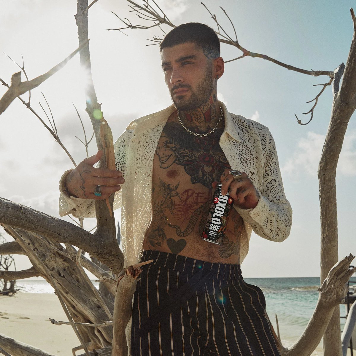 📷 Zayn para MIXOLOSHE, una marca de cócteles sin alcohol: