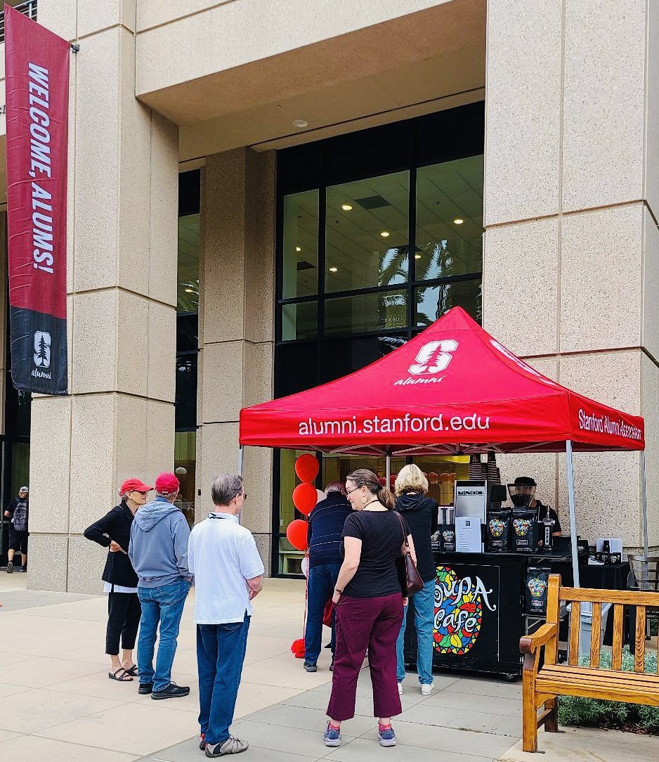 Coupa was Co-Founded by <a href="/StanfordAlumni/">Stanford Alumni</a>. It’s an honor to serve Coupa Coffee at the Alumni Center for Homecoming Reunion! <a href="/GoStanford/">Stanford Cardinal 🌲🤓</a>