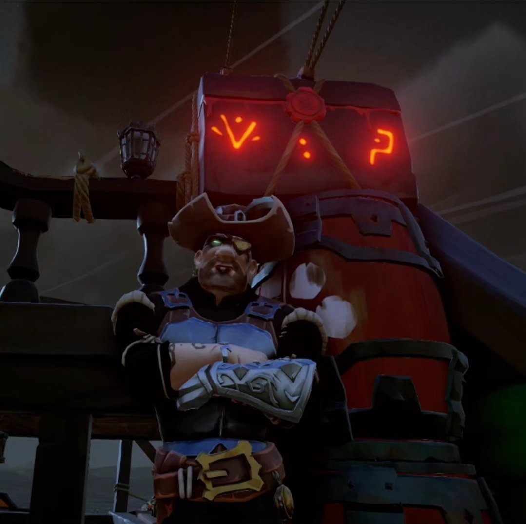 CtrlAltF8_ttv's tweet photo. 5 years after Forsaken Shores was released for #SeaOfThieves... I finally found my 1st Box of Wondrous Secrets last night. Does this mean I'll finally be able to face the Shrouded Ghost which has eluded me for so long?
#SOT #SoTShot #SoTSelfie #BeMorePirate #YoHoYoHo #aPiratesLifeForMe