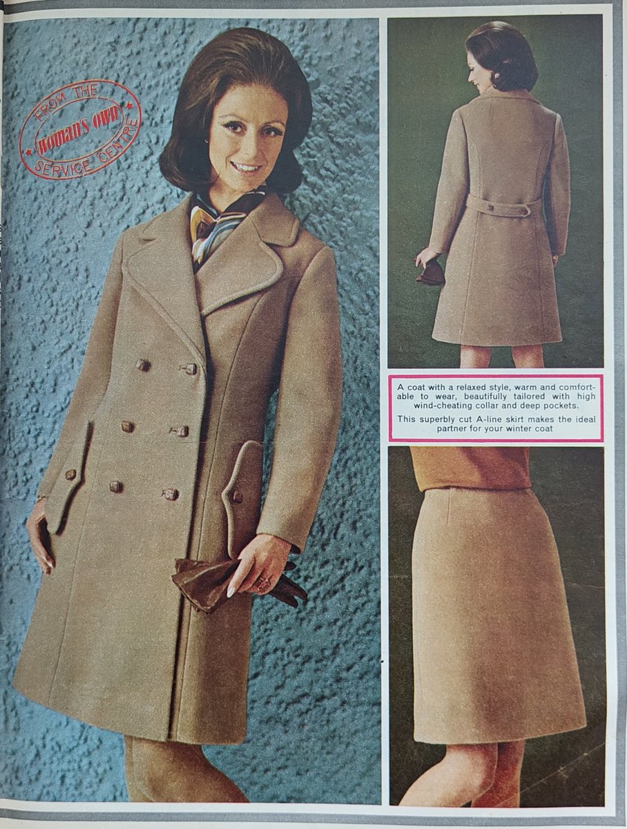 Look marvellous, feel wonderful 
in this super Camel coat.

Woman's Own
September 14, 1968

#VintageAds #60s #nostalgia
#fashion #Camel #coat #WomansOwn
 #clothes #Britain #UK