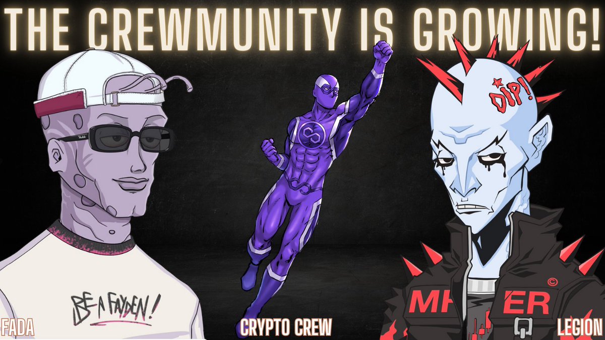 🚨 NEWSFLASH!!! 📰 @cryptocrewnfts has acquired @FADALabs and brought this amazing project with its unique art and extensive lore under the CREWMUNITY umbrella. With the release of @Legion_Villains set for early December, the CREWMUNITY is preparing for LIFTOFF! STAY TUNED!