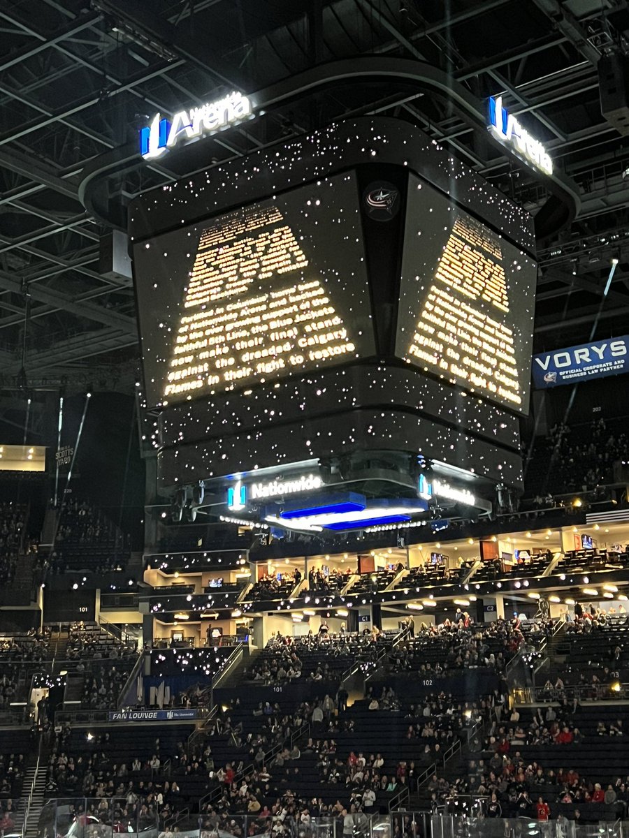 Star Wars night at the <a href="/BlueJacketsNHL/">Columbus Blue Jackets</a>! #CBJ