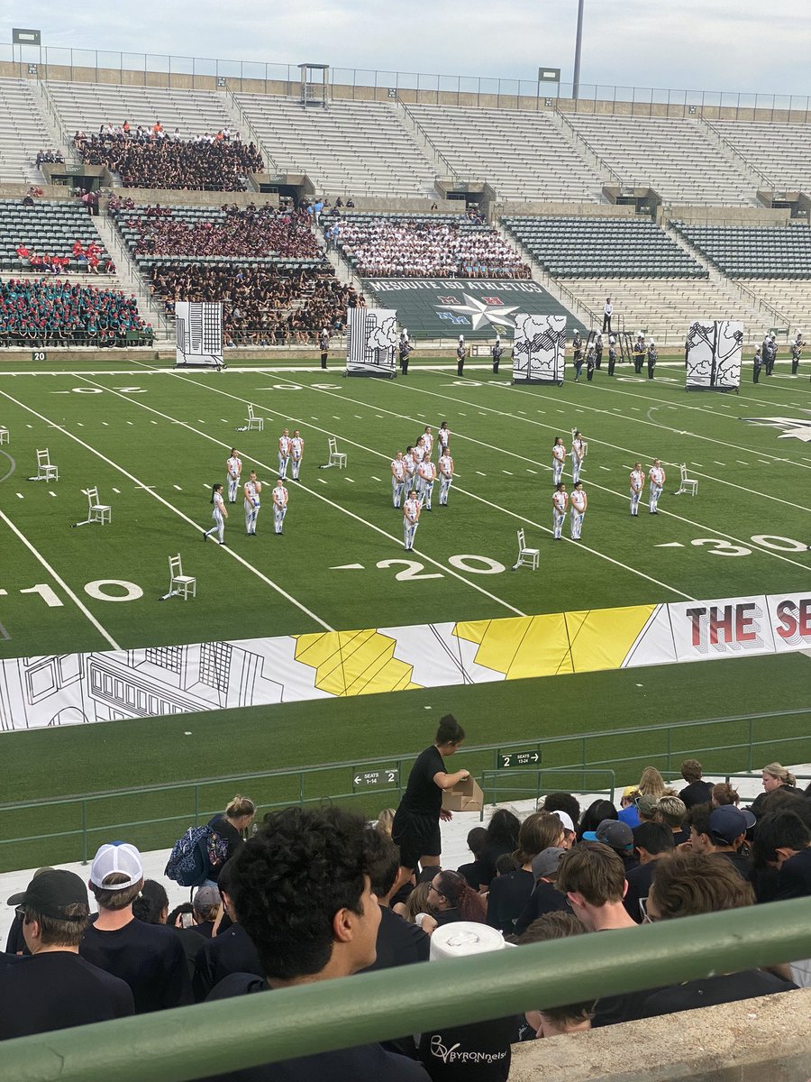 CoachPaulAP's tweet photo. Our MHS Royal Pride Band in action today during the Area C Marching Band Contest. Good luck @MHSRoyalPride https://t.co/tUBs7ORIGE