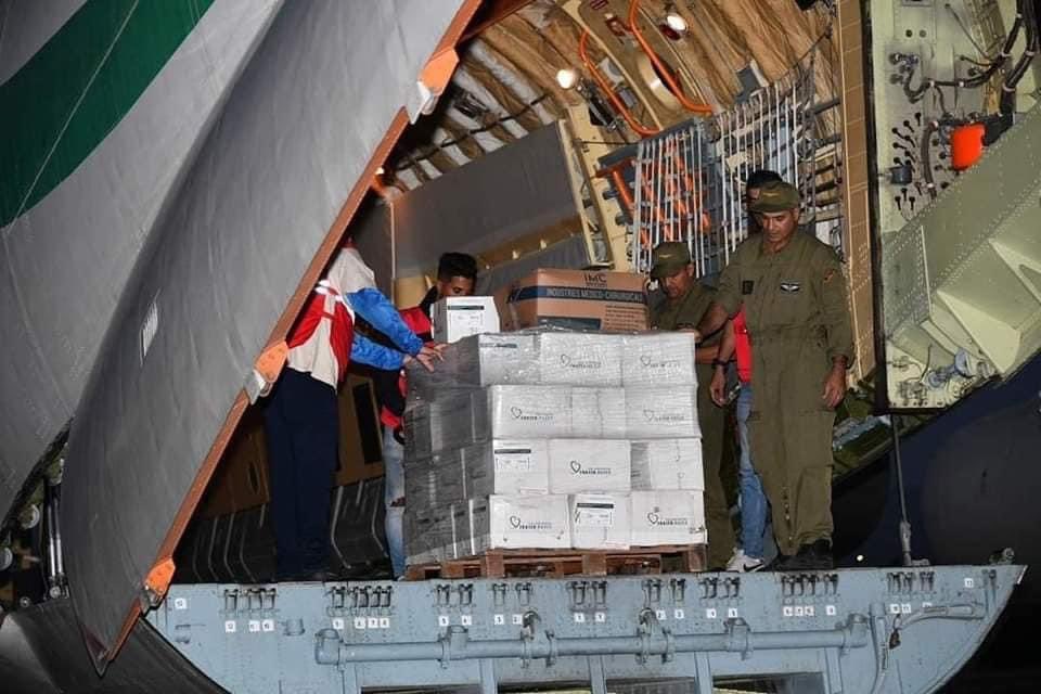 UnionAlgerienne's tweet photo. 🔴 L'aide humanitaire algérienne 🇩🇿 pour la Palestine 🇵🇸 a été assemblée.

Les avions décolleront à 1 heure du matin (heure locale) vers l'aéroport d'El-Arich 🇪🇬. https://t.co/dcFrvNpqYh