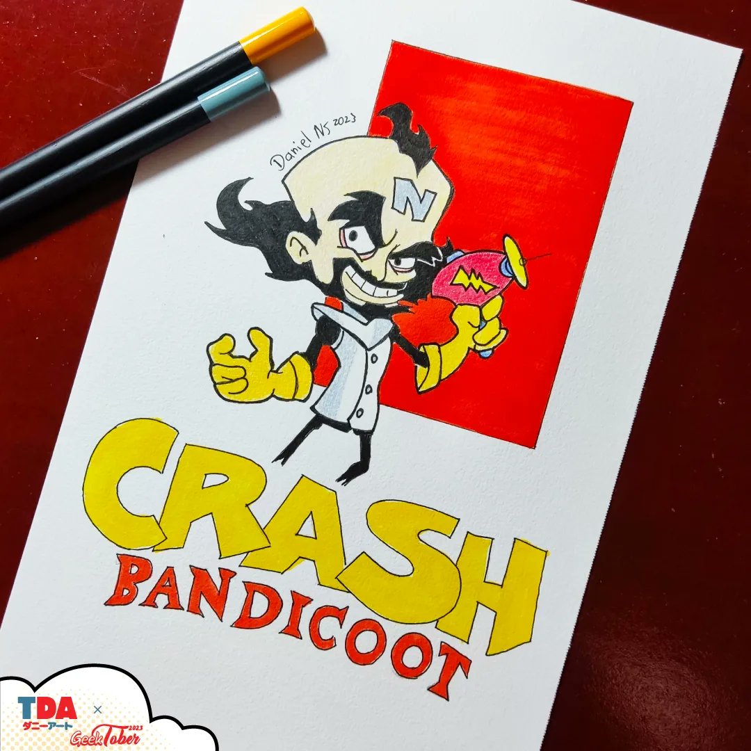 👓 Geektober CR 2023 - Day 21
✔️ Crash Bandicoot 🌪️
.
😬 Dibujo rápido
.
#crashbandicoot #crashbandicootnsanetrilogy #neocortex #crashbandicootdrawing #GeekToberCR #GeekTober2023
#dnnyeldraw #tda #drawing #drawartist #artist #sketch #sketchbook #sketch_daily