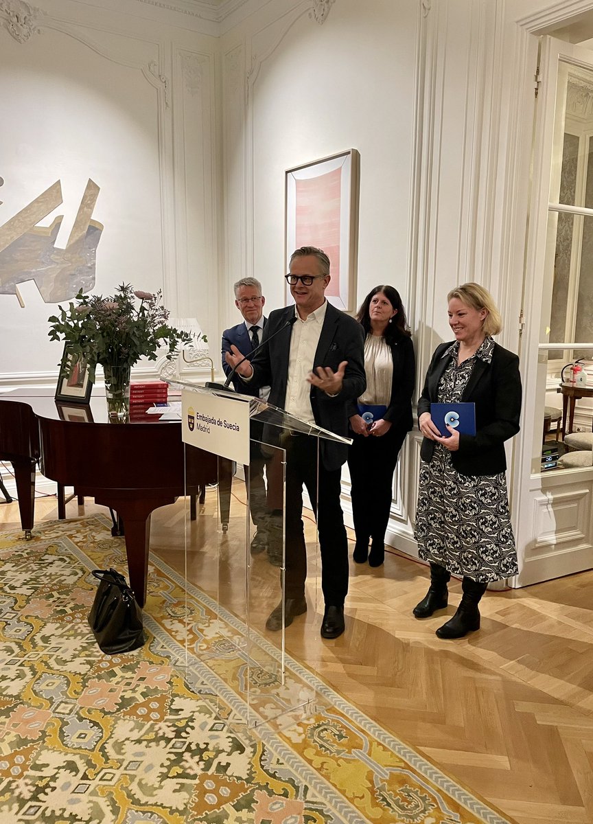 Thank you #VisionZeroCancer, the #EmbassyofSweden in Spain and #BusinessSweden for hosting us all tonight at Join Sweden! ESMO 2023
#EbbaHallersjöHult, #AndersEdsjö, #EdvardAbel