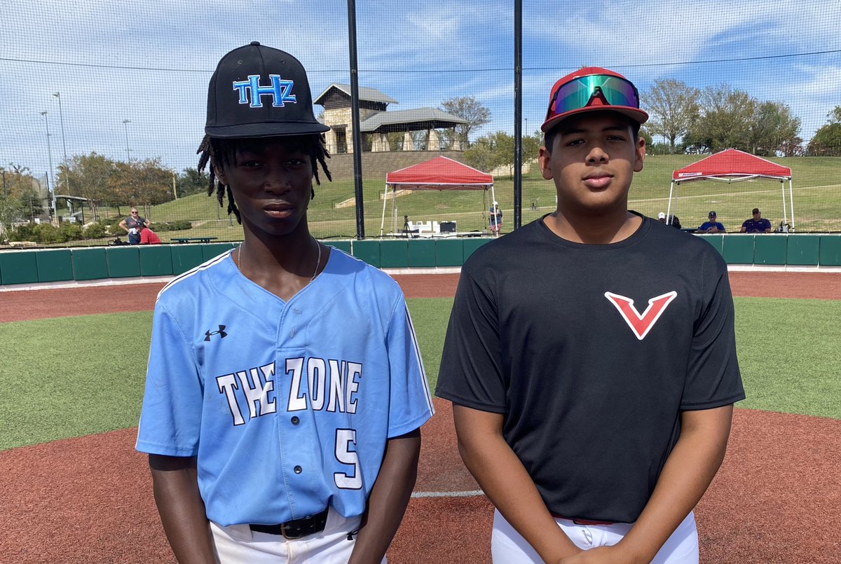 RBTournaments.com
8+ COLLEGE COACH SHOWCASE TOURNAMENT

THZ Martinez
🆚
Velocity Baseball

PoG: Rhea Benjamin 2-3, RBI, 2 CS
Aidan Cisneros 2-2, 2 RBI, 2 IP, 3 K

3️⃣6️⃣ straight college coach showcase tournaments with MORE colleges attending than promoted.

#RBTournaments