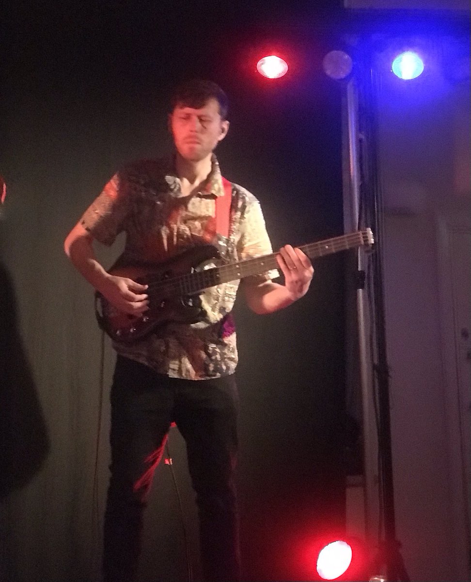 Dazzled by Gus Stirrup’s bass playing at a great gig by ⁦<a href="/BlueRoseCode/">Blue Rose Code</a>⁩ in Emsworth