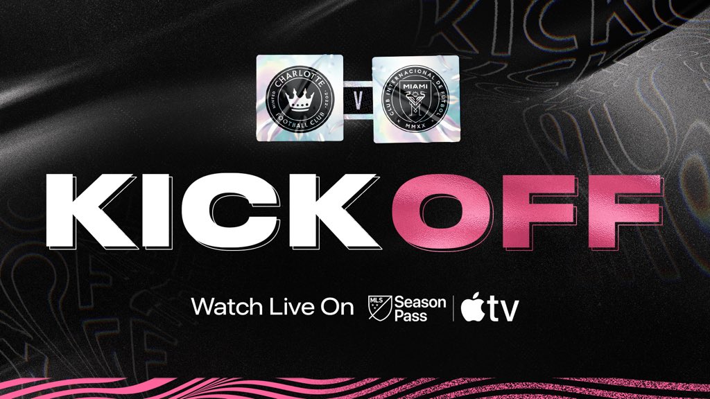 Kickoff coming now 👏 Tune in now to catch #CLTvMIA live here: intermiamicf.co/WatchInterMiam…