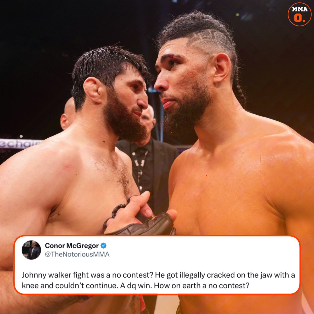 Was Johnny Walker robbed of a DQ win against Magomed Ankalaev?🤔

(via <a href="/TheNotoriousMMA/">Conor McGregor</a>)

#UFC294 #UFC #MMA