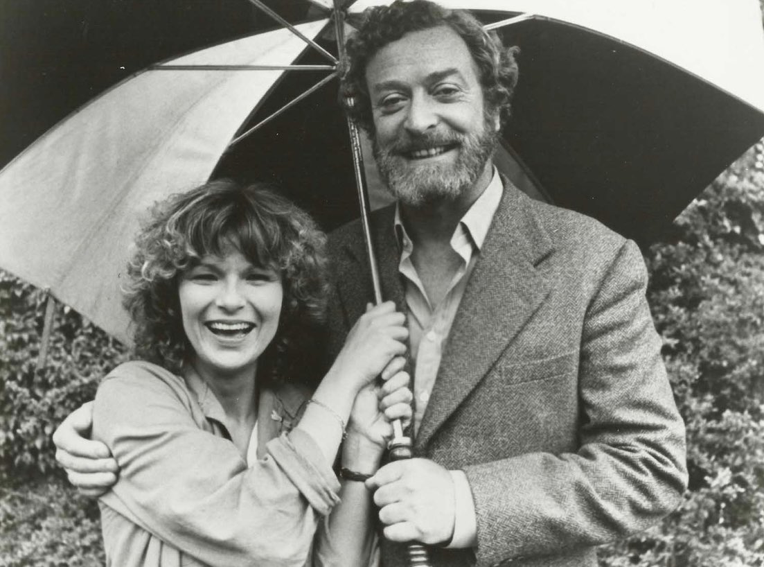 Julie Walters and Michael Caine on the set of Educating Rita (1983), for which they both earned Academy Award nominations