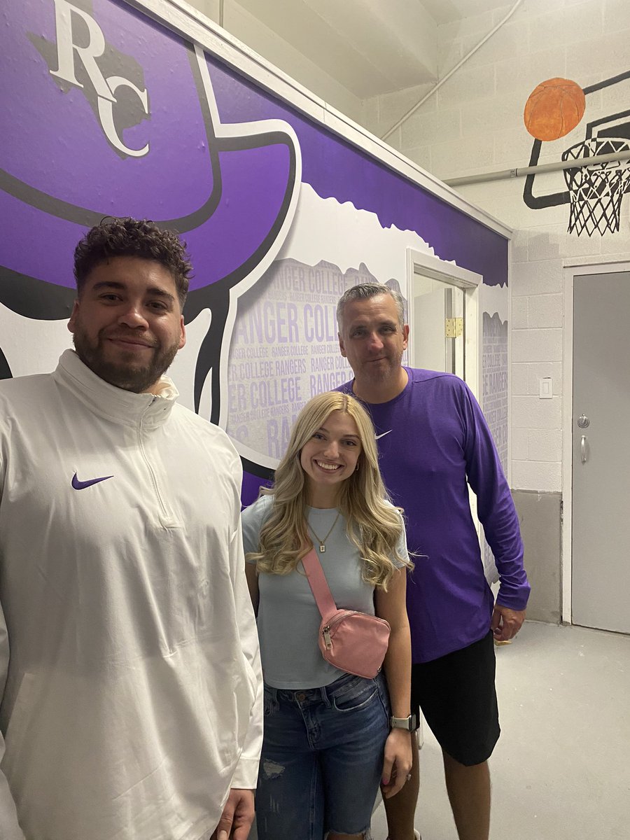 Got to come down to watch <a href="/Ranger_WBB/">Ranger College Women’s Basketball</a> play in a scrimmage against a great team. Thank you so much, Coach Morefield and <a href="/CoachTDoyle/">Tyler Doyle</a> , for the tour and being so welcoming!! 💜🖤💜🖤