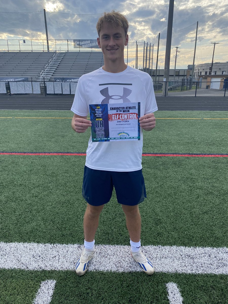 Character Athlete Self Control… Jake Zellin