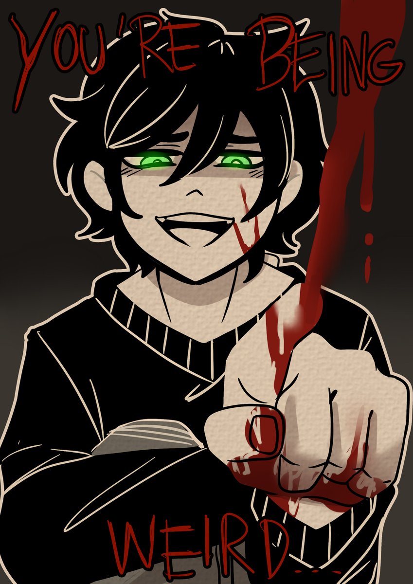 I'm simping on emo dude again and drew another emo dude again
Andrew from The Coffin of Andy and Leyley
POV you're Ashley