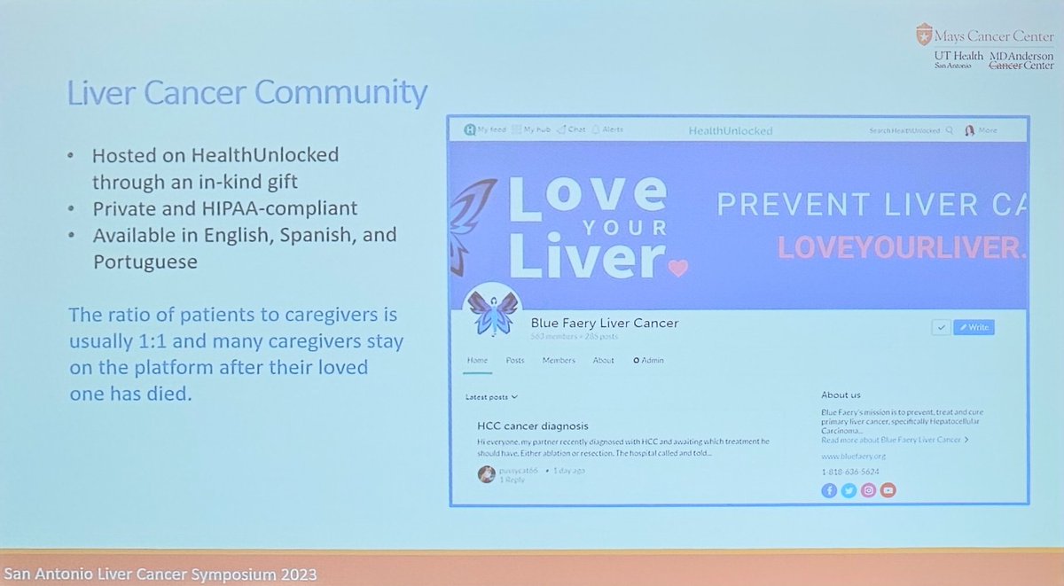 DrSukeshiArora's tweet photo. @AndreaWilWoods from @BlueFaeryLiver, thank you so much for participating and sharing at #SALCS23. Your perspective is so appreciated and elevated the meeting, reminding us that we should be patient and caregiver centric. 🙏🏽🙏🏽🙏🏽 @UTHealthSAMDA https://t.co/2wV8mziCRG