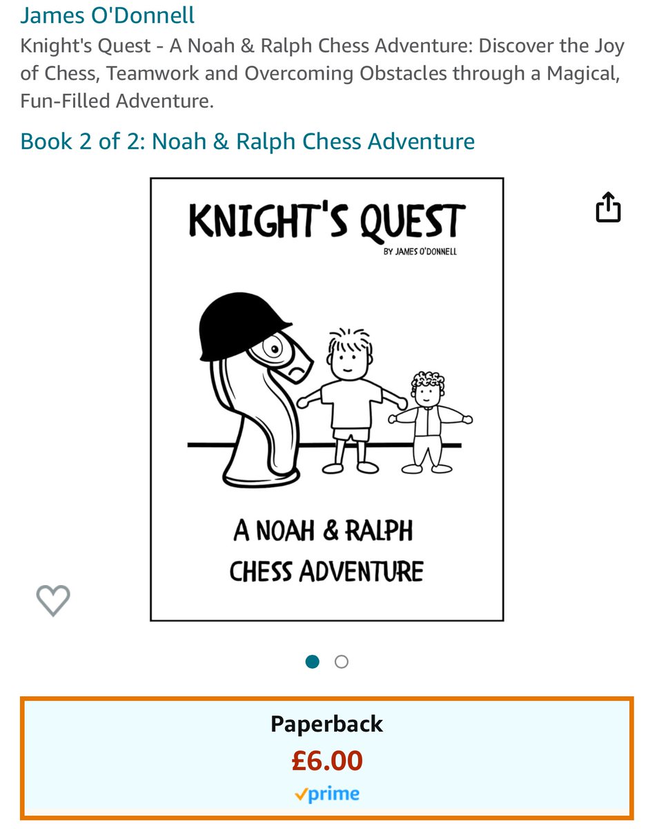 Knight’s Quest is available now on Amazon. 

I couldn’t find a series of books to teach my son how to play chess that was fun and not just “the rules”

So I have started writing some…

amzn.to/48VecBU

#Chess #LearnChess #KidsChess