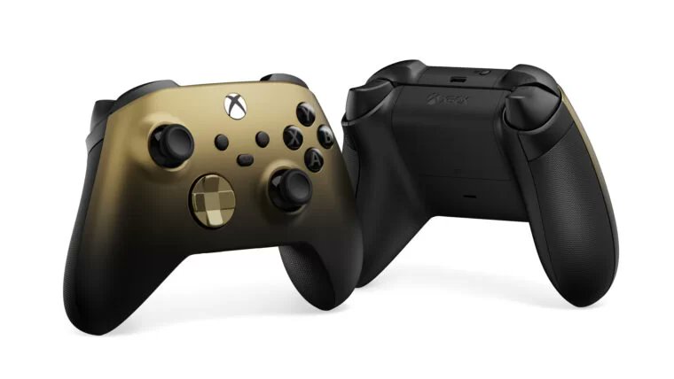 CinematizandoOf's tweet photo. A Microsoft anunciou uma edição especial do controle de Xbox chamada “Gold Shadow”
#Microsoft #Xbox #GoldShadow https://t.co/tXpP5vrRjg