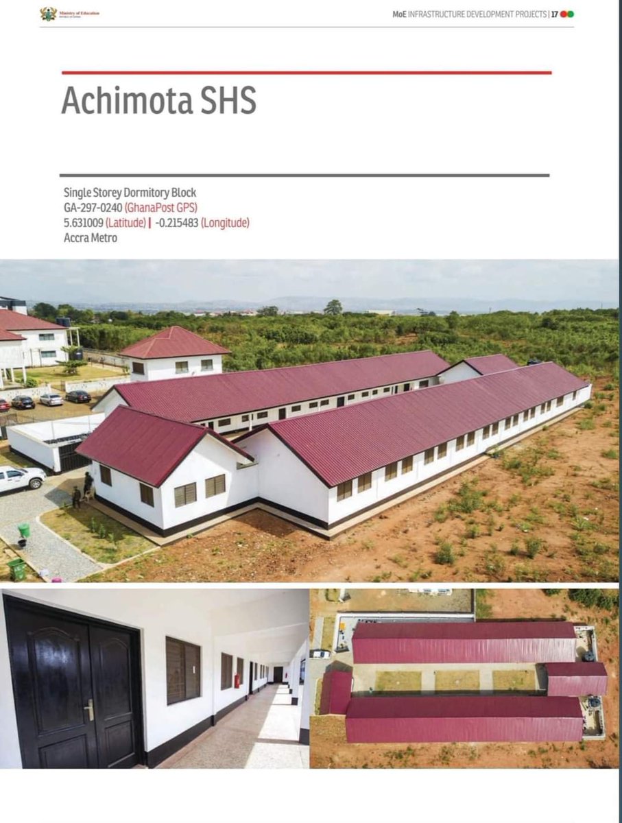 NanaKwame_off's tweet photo. 🏫🇬🇭: Educational Infrastructure

Single Storey Dormitory Block for Achimota Senior High - Completed

#GovtInfrastructure