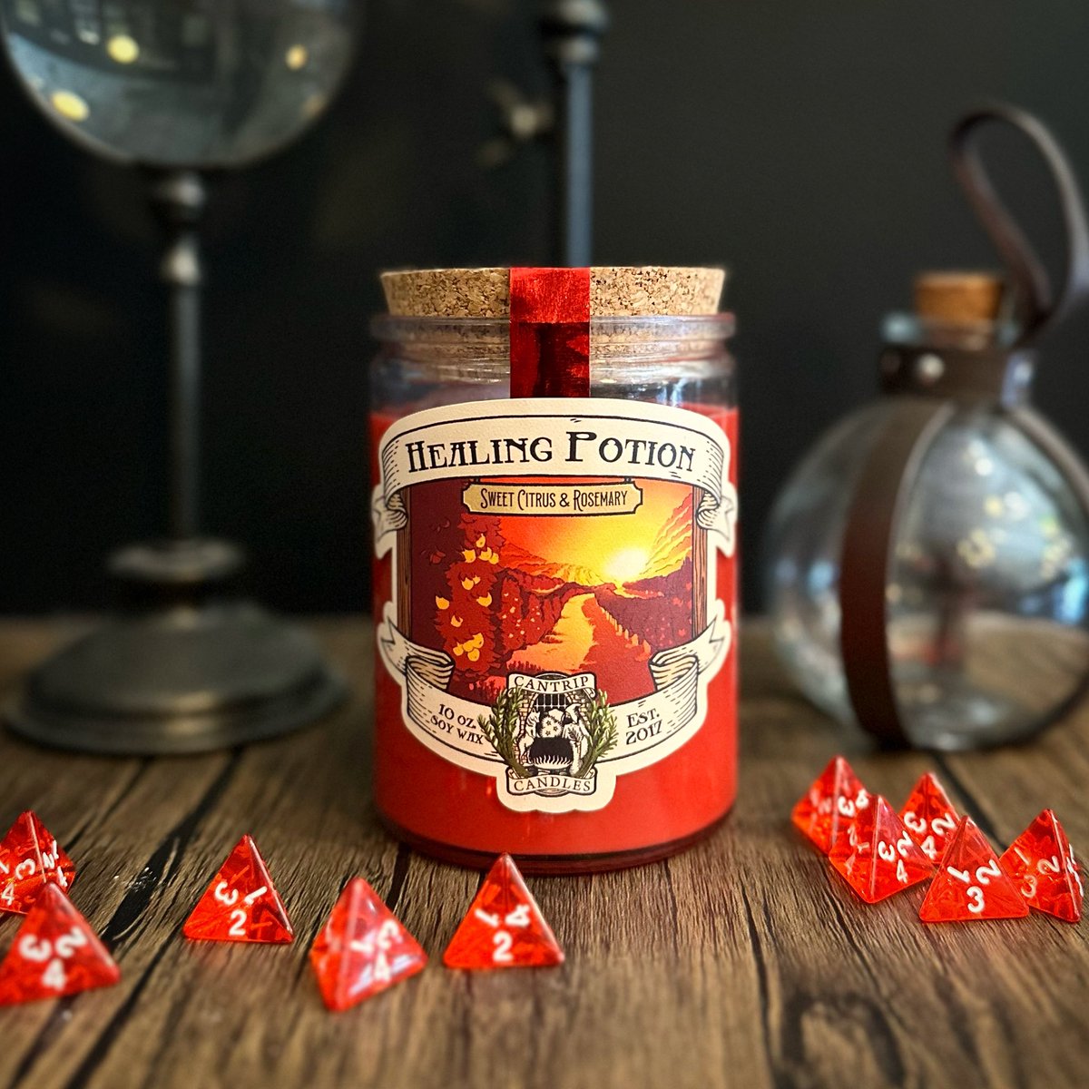 CantripCandles's tweet photo. Sweet Citrus and Energizing Rosemary pair together in Healing Potion- one of our top selling scents! https://t.co/CMNDpUJP3c