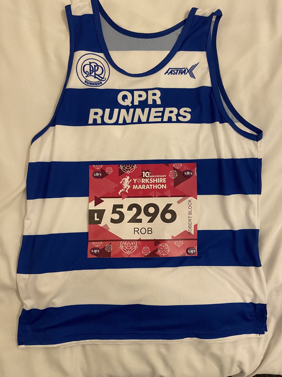 Ready as I will ever be #yorkshiremarathonfestival #QPR Runners