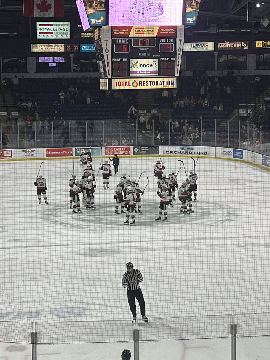 dionleej's tweet photo. Nice lil 5-4 win for Trae and the @Kelowna_Rockets 🚀 against a very good Prince George team last night! Good to watch in person! Keep’er going Rockets 🚀! #goodteameffort #keeperrolling #gorocketsgo🚀 https://t.co/AmHFZKyFXA