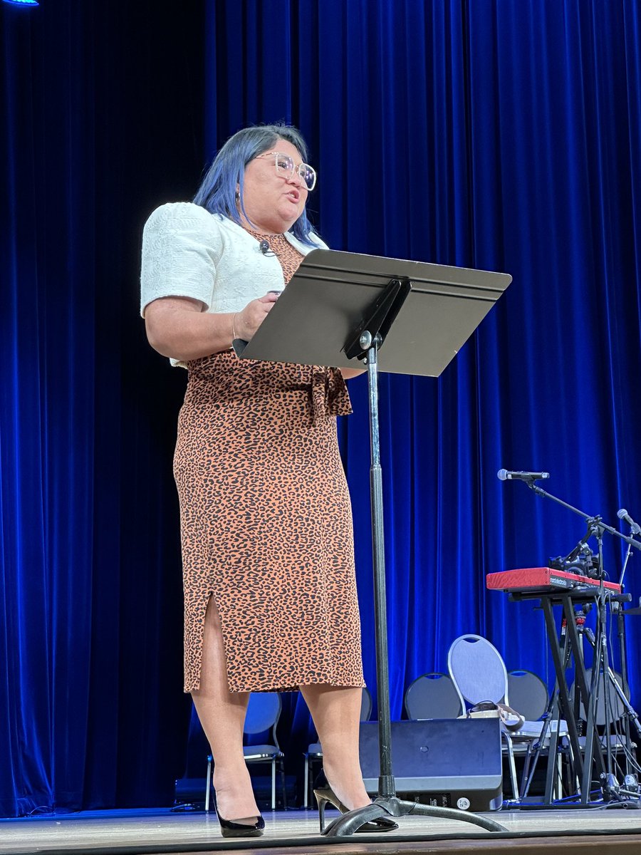 EvolvFaith's tweet photo. “I needed to grieve the death of this [white] theology. Because I was trying to be better and a more obedient lover of Jesus Christ, but I couldn't live my full whole self with this white Jesus male." - Dr. Joyce del Rosario at #EvolvingFaith2023 https://t.co/0H31dIUlTo