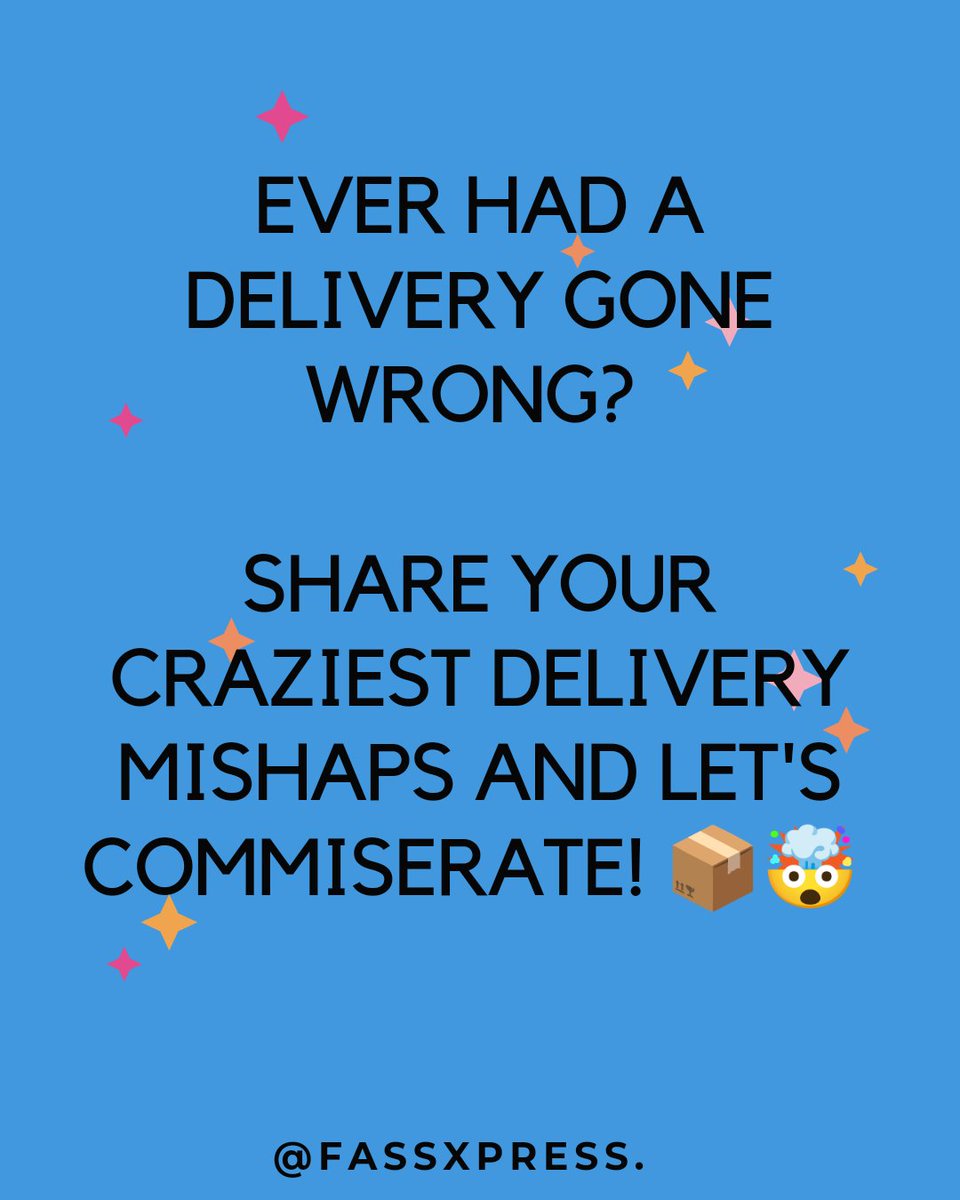 FassXpress's tweet photo. Share your delivery hassle!!
#deliverydisaster #ShareYourVibe #fixed https://t.co/TO8Y0uq4ca