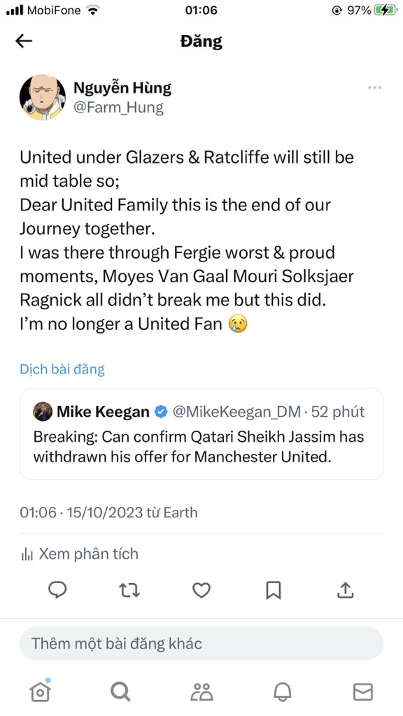 Farm_Hung's tweet photo. @ManUtd goodbye https://t.co/AcQVPlq0gE