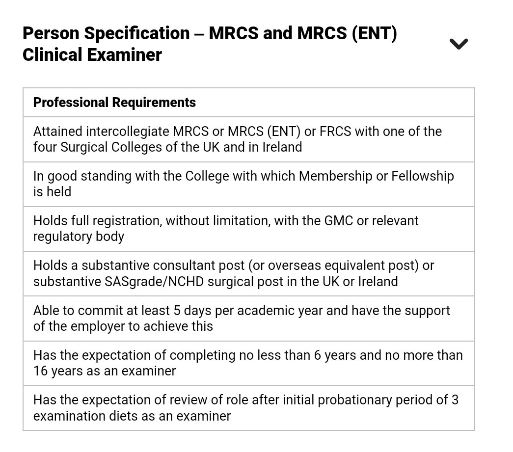 Glad to share the good news - SAS/LE doctors can now become MRCS examiners. A mile stone after continuous effort by the SAS committees of Royal Colleges and ISECSN.org

<a href="/RCSnews/">The Royal College of Surgeons of England</a> has advertised for vacancies now, so SAS colleagues can apply.

rcseng.ac.uk/education-and-…