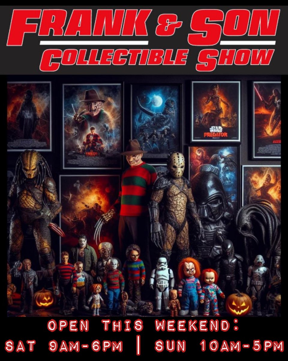 Happy Friday the 13th weekend everyone! What time are you getting here? #con #horror #collecting