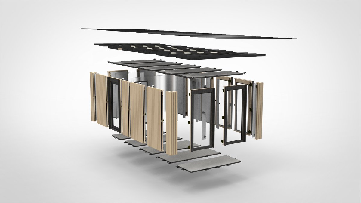 getkrava's tweet photo. Modular construction methods make it extremely easy for anyone to build a new home in just a few easy steps!

We’re able to reduce the number of parts by 5x as a result. https://t.co/brjHxZWWN7