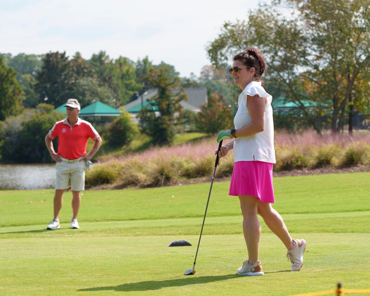 I love golf, but consider myself a work in progress on the course -- my game could definitely be improved! Thankful to have gotten a lesson and a new grip from the legendary pro <a href="/BernhardLanger6/">Bernhard Langer</a> this week at #SASChampionship. ⛳