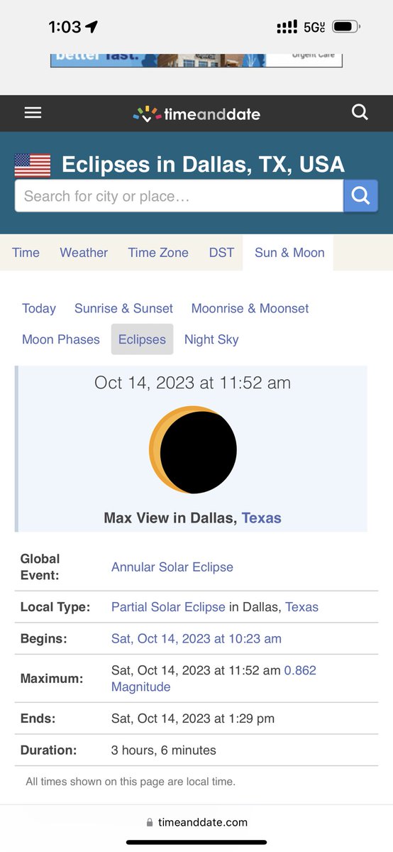 TVDanTheMan's tweet photo. Pretty close nerds GGs #Eclipse #SolarEclipse #dallas https://t.co/UEDf60uCiA
