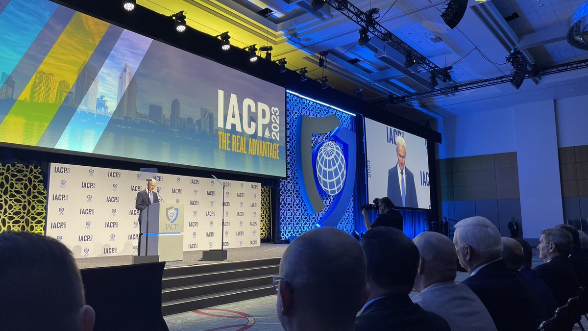 .<a href="/INTERPOL_HQ/">INTERPOL</a> Secretary General Jürgen Stock addresses <a href="/TheIACP/">The IACP</a> during the #IACP2023 Opening Ceremony.
