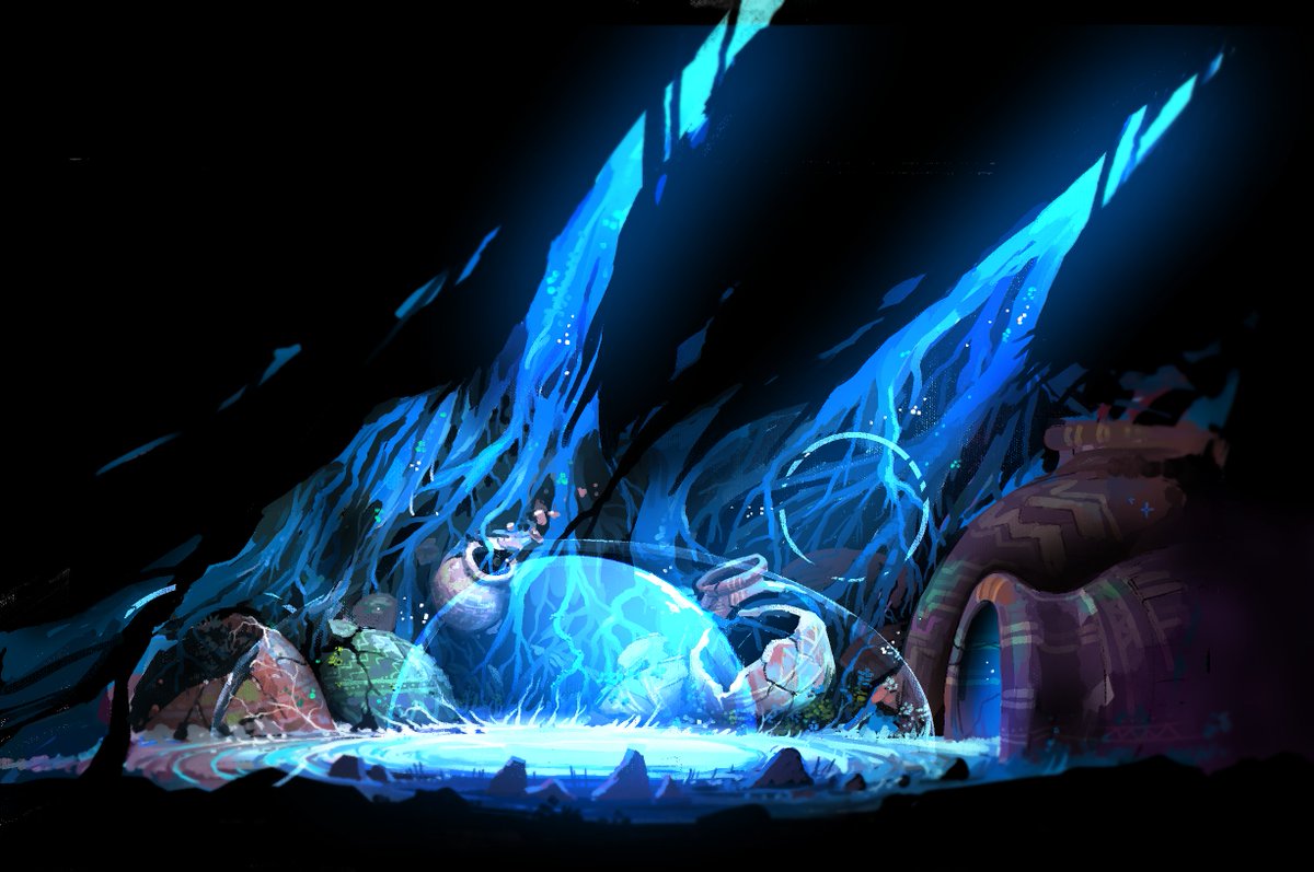 Did you know that during her journey, Ari will travel between two worlds? The real world and the spiritual world. ✨ 
Here's a concept art of the spiritual world. 👀

#indiegame | #indiegamedev | #Screenshotsaturday