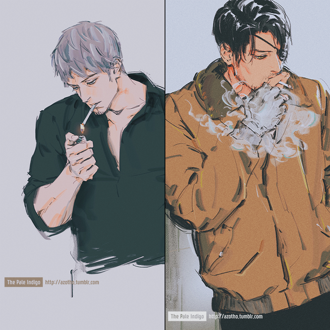 「cigarette holding」 illustration images(Latest)｜21pages