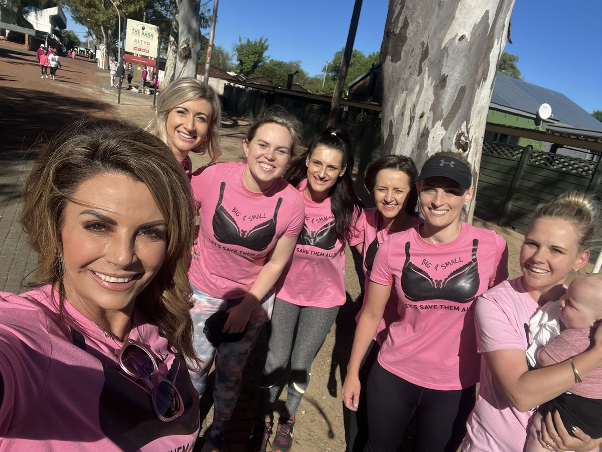 AnnetteMrsSA's tweet photo. @CANSA #pinkwalk #shadesofpink #realnetproperties #ladies #babies #mothers #grandma in our 20’s, 30’s, 40’s and 50’s Doing our bit to support #BreastCancerAwarenessMonth #bigorsmallwellsavethemall #pinktober #fortheloveofpink #savethetatas #earlydetectionsaveslives #mammogram https://t.co/bNtrB5DQ91