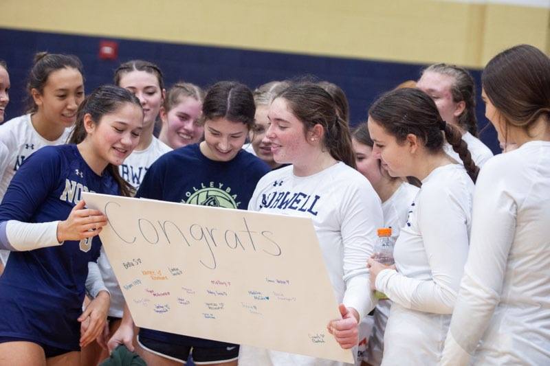 Norwell_AD's tweet photo. Congrats to Senior Marlee Winger on recording her 1,000th career assist today. https://t.co/q0qVbANw9l