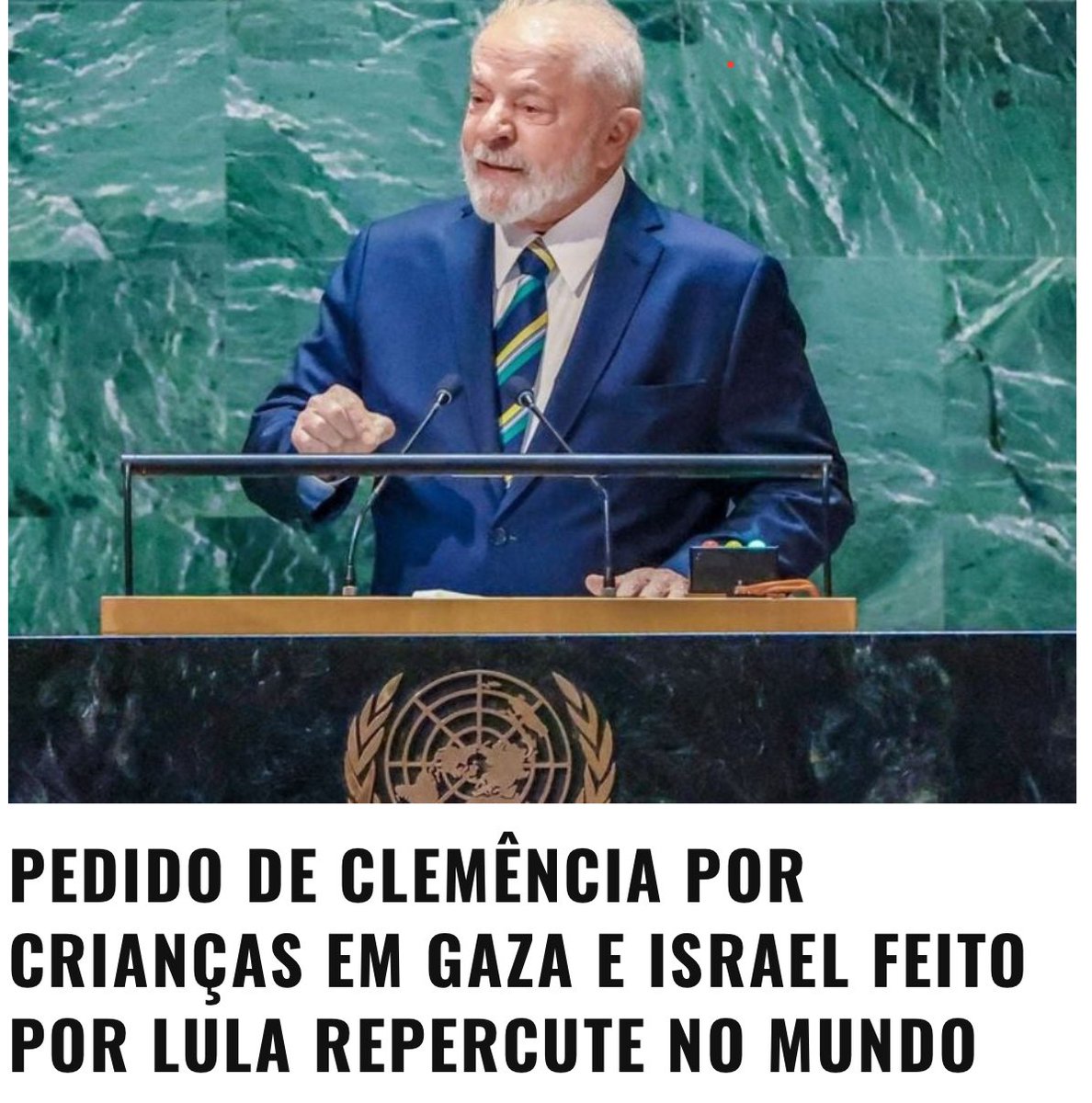ATENÇÃO: após convocar reunião do conselho de segurança da ONU sobre o confronto entre Israel e Palestina, O PRESIDENTE LULA ESTÁ NA CAPA dos principais jornais do mundo como uma das principais esperanças para uma resolução do conflito. Essa é a diferença entre um presidente que