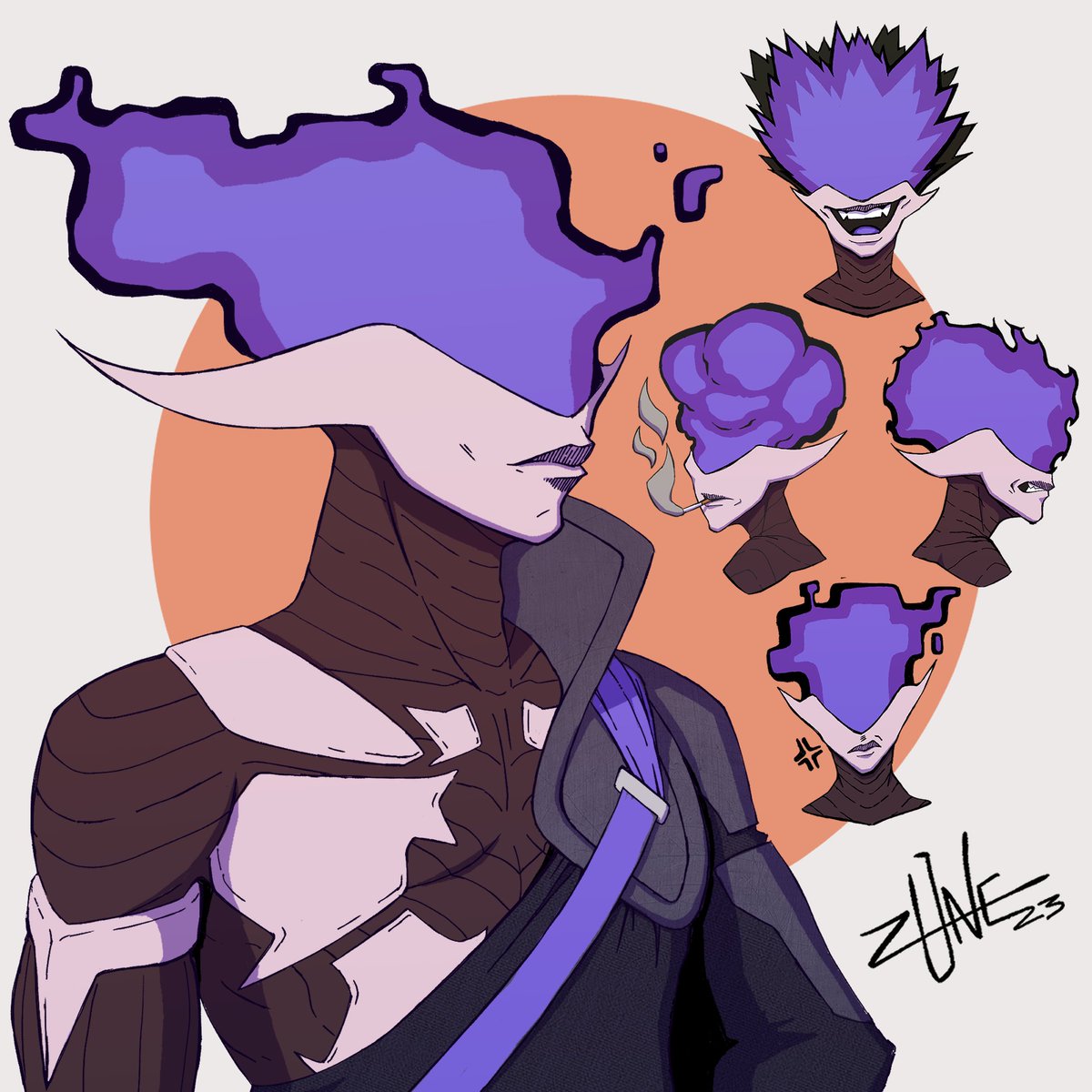 zoneworks_'s tweet photo. Wanted to expand my Portfolio so I made this character concept based on some themes from Magic: The Gathering. Really enjoyed the abstract design and definitely plan to do more like it in the future!

#twitterart #illustration #CLIPSTUDIO @clipstudiopaint #digitalart #Halloween https://t.co/l4cuvuONIo