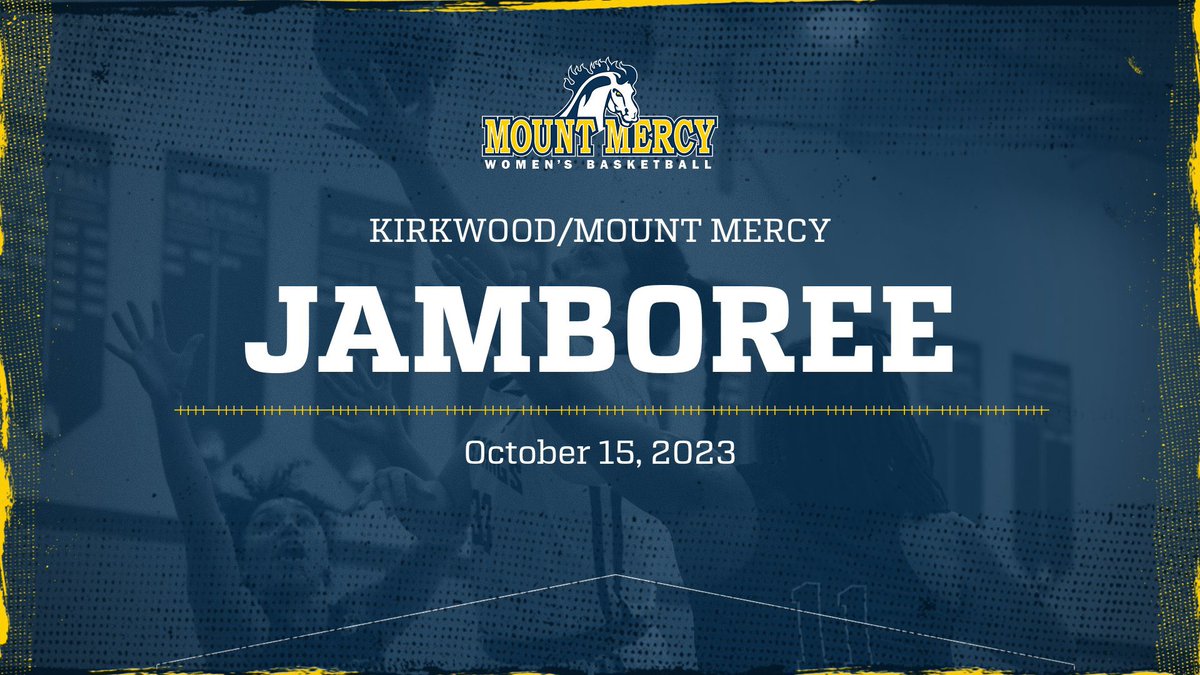 mmuwbb's tweet photo. The stangs kick off their season tomorrow at the Kirkwood/Mount Mercy Jamboree! Fans are welcome to cheer them on at 9:00am, 12:00pm, and 3:00pm🏀 https://t.co/sEuSoWG7yH