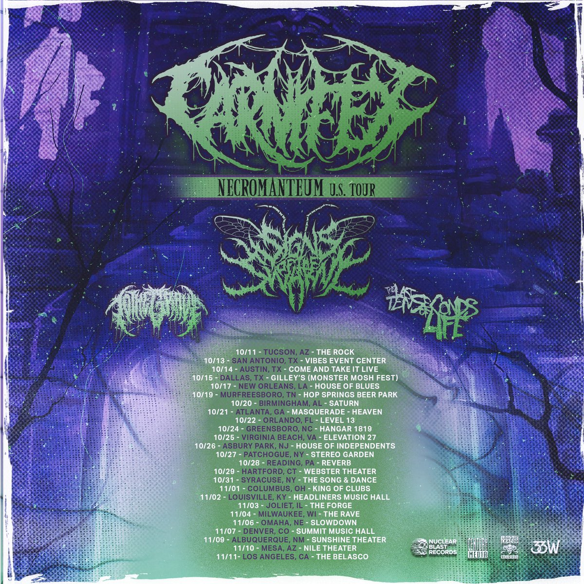 CARNIFEX (@carnifex) on Twitter photo Tonight we’re at <a href="/catilive/">Come And Take It Live</a> with <a href="/signsoftheswarm/">Signs of the Swarm</a>, <a href="/tothegraveau/">TO THE GRAVE</a>, <a href="/TLTSOL/">The Last Ten Seconds of Life</a> and <a href="/snake_fathertx/">Snake Father</a>. Roll out, Austin!
Tix at carnifexmetal.com Tonight we’re at <a href="/catilive/">Come And Take It Live</a> with <a href="/signsoftheswarm/">Signs of the Swarm</a>, <a href="/tothegraveau/">TO THE GRAVE</a>, <a href="/TLTSOL/">The Last Ten Seconds of Life</a> and <a href="/snake_fathertx/">Snake Father</a>. Roll out, Austin!
Tix at carnifexmetal.com