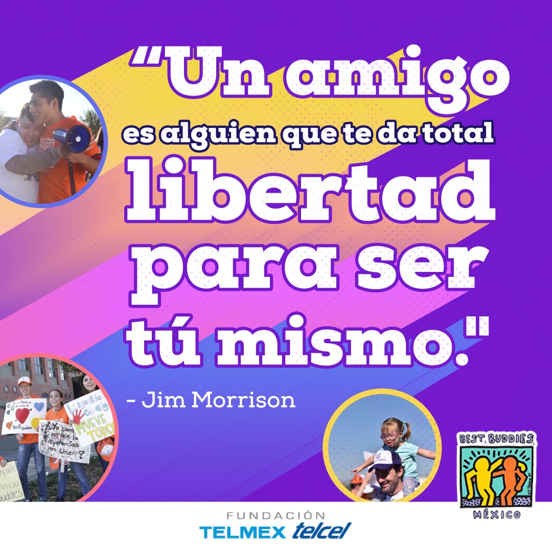 fundaciontelmex's tweet photo. Los amigos son esa familia que escogemos y con los que podemos ser uno mismo.... ¡Gracias @BestbuddiesMX por tantos años de amistad! 🫶🥰🧡💙💛💜💚 #FelizSábado https://t.co/iCgNk8Xqlg