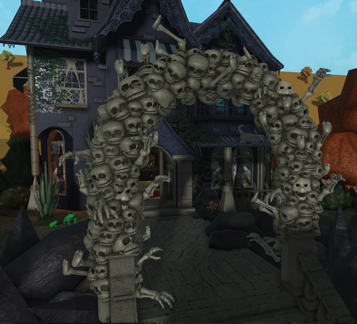 Villemobuilds's tweet photo. Hi! my witch house is finished. The portal almost killed me... Never again! 
Anyways, hope to see you all for my event on the 28. October! 

#bloxburgbuilds #ROBLOX 
@heybloxburg @RBX_Coeptus @AshleyTheUni https://t.co/ZuunTzz1Lj