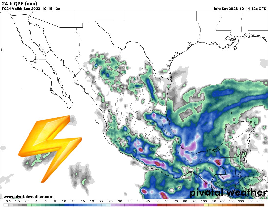 InfoMeteoro's tweet photo. ADVERTENCIA SÁBADO: llega #FrenteFrío6 y aire polar

⛈️FUERTES: Huasteca, Ver, Oax, Tab, Chis, Mich y Gro

🌦️AISLADAS: Chih, Coah, NL, Tamps, SLP, Dgo, Zac, Jal, Col, EdoMex, Mor, Pue, CDMX, Tlax, Yuc, QRoo

🌬️Evento “Norte” 40-65 km/h Tamps, Ver.

🚨Posible granizo en tormentas https://t.co/s2BwyddO2L