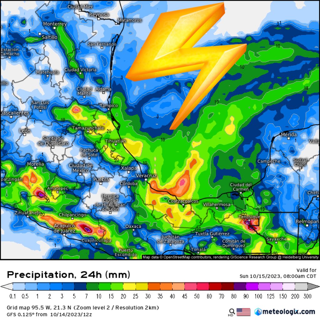InfoMeteoro's tweet photo. ADVERTENCIA SÁBADO: llega #FrenteFrío6 y aire polar

⛈️FUERTES: Huasteca, Ver, Oax, Tab, Chis, Mich y Gro

🌦️AISLADAS: Chih, Coah, NL, Tamps, SLP, Dgo, Zac, Jal, Col, EdoMex, Mor, Pue, CDMX, Tlax, Yuc, QRoo

🌬️Evento “Norte” 40-65 km/h Tamps, Ver.

🚨Posible granizo en tormentas https://t.co/s2BwyddO2L