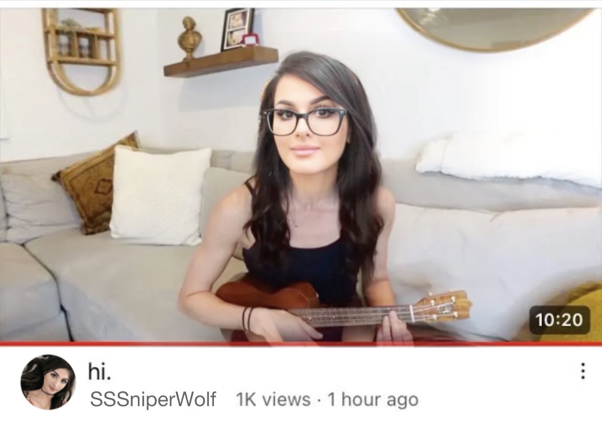 Time for SSSniperWolf to bust out the uke 😂