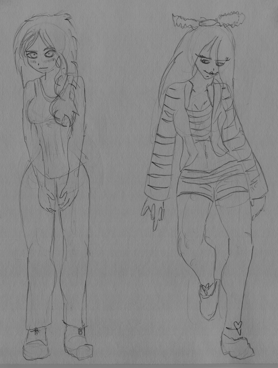 EGSNaze's tweet photo. Character sketches for my Camilla Froze OC story, Pretty rough idea on what Camilla looked like as just human girl, Doesn't she look sweet? #Creepypasta #ninathekiller #slenderproxy #slendermanproxy https://t.co/K0i3JInLF6